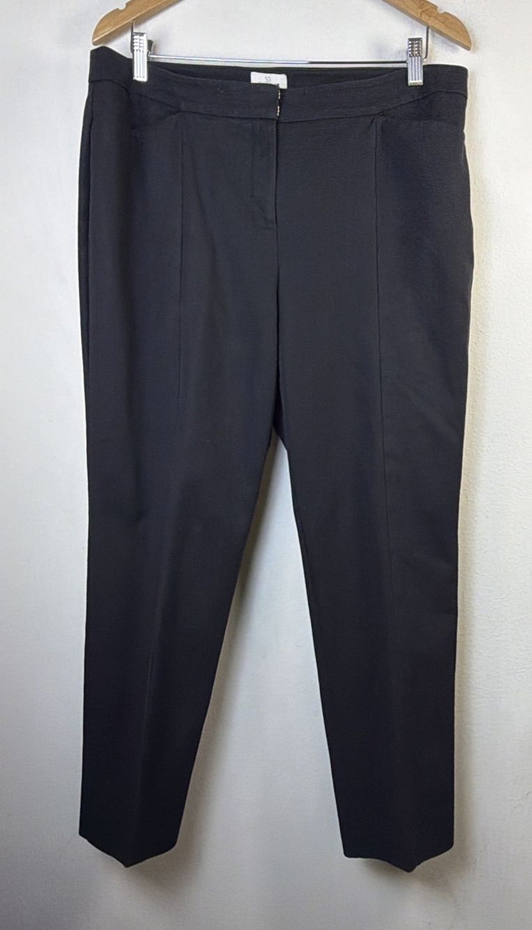 Chico's so slimming classic black 12 14 large pants career casual minimalist